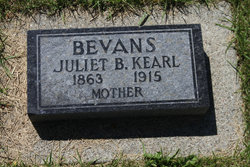 Juliet B. <I>Kearl</I> Bevans 