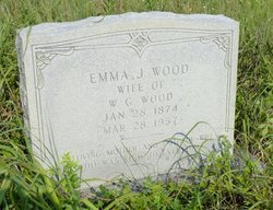 Emma J <I>Cox</I> Wood 