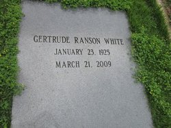 Gertrude <I>Ranson</I> White 