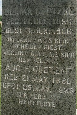August F Goetzke 