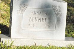 Anna A <I>Hall</I> Bennett 