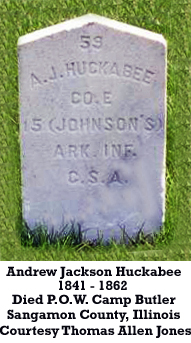 Pvt Andrew Jackson Huckabee 