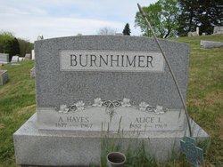 Alice L <I>Frye</I> Burnhimer 
