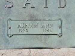 Miriam Ann <I>Said</I> Jones 