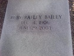 Ruby <I>Ratley</I> Bailey 