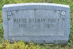 Mertie <I>Billman</I> Paden 