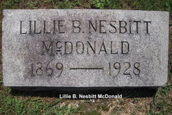 Lillie Belle <I>Nesbitt</I> McDonald 
