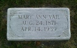 Mary Ann <I>Anderson</I> Vail 