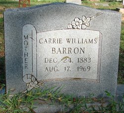 Carrie <I>Williams</I> Barron 