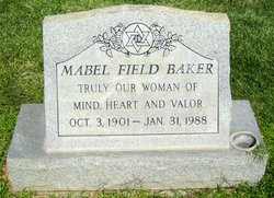 Mabel <I>Field</I> Baker 