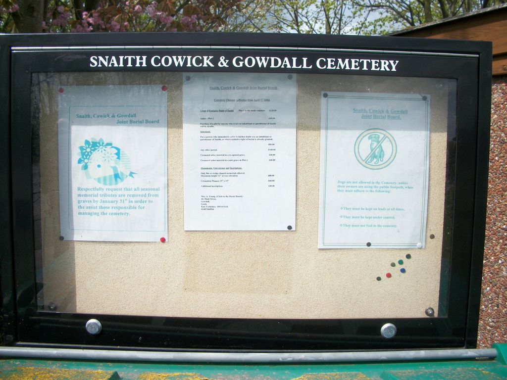 Snaith Cowick and Gowdall Cemetery