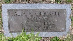 Alta Elizabeth <I>Crockett</I> Bertram 