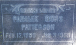 Paralee <I>Davis</I> Patterson 