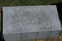 Frances S “Fannie” <I>Simms</I> Blandford 