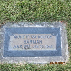 Annie Eliza <I>Bolton</I> Harman 