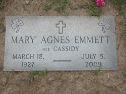 Mary Agnes <I>Cassidy</I> Emmett 