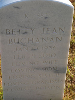 Betty Jean <I>Smith</I> Buchanan 