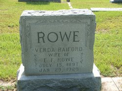 Verda M. <I>Raiford</I> Rowe 