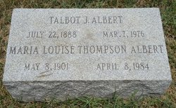 Maria Louise <I>Thompson</I> Albert 