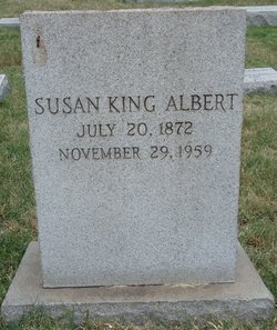 Susan Catherine <I>King</I> Albert 