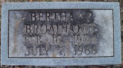Bertha Mae <I>Perkins</I> Broadfoot 
