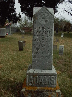 Mary Jane <I>Adams</I> Adams 