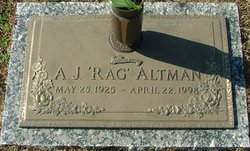 A. J. “Rag” Altman 