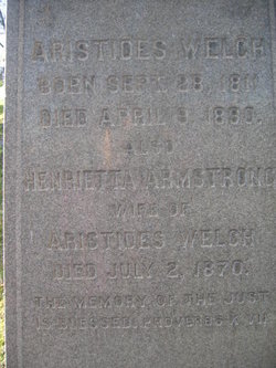 Henrietta Rachel Jackson <I>Armstrong</I> Welch 