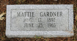 Mattie L <I>McPherson</I> Gardner 