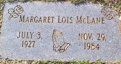 Margaret Lois <I>Comer</I> McLane 