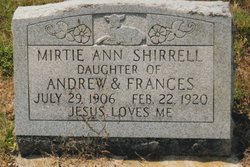Mirtie Ann Shirrell 