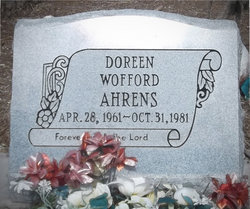 Doreen <I>Wofford</I> Ahrens 