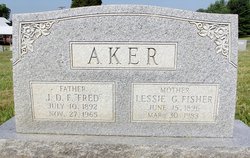 Lessie Gertrude <I>Fisher</I> Aker 
