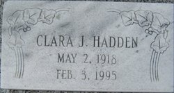 Clara Lee <I>Jordan</I> Hadden 