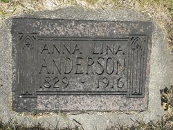Anna Lina <I>Börjesdotter</I> Anderson 