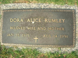 Dora Alice <I>Priddy</I> Rumley 