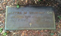 Aletha Mae <I>Brisbin</I> Bennington 