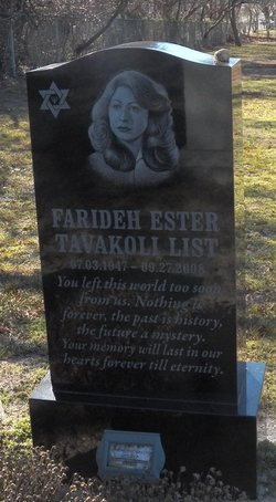 Farideh Ester <I>Tavakoli</I> List 