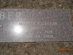 Mary Pauline “Polly” <I>Tolleson</I> Huber 