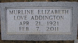 Murline Elizabeth <I>Love</I> Addington 