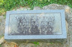 Sarah E <I>Settle</I> Durham 