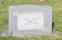 Anna <I>Minton</I> Abner 