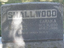 Sarah <I>Montgomery</I> Smallwood 