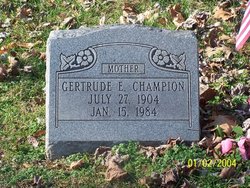 Gertrude E <I>Lauer</I> Champion 