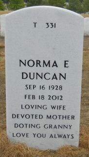 Norma Eileen <I>Boward</I> Duncan 