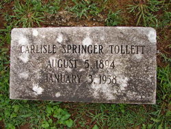 Carlisle Springer Tollett 