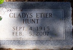 Gladys <I>Etier</I> Hunt 