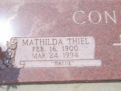 Mathilda “Mattie” <I>Thiel</I> Connor 