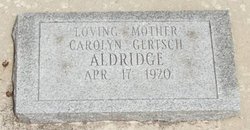 Carolyn Marie <I>Gertsch</I> Aldridge 