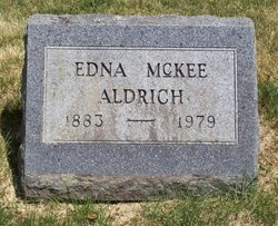 Edna <I>McKee</I> Aldrich 
